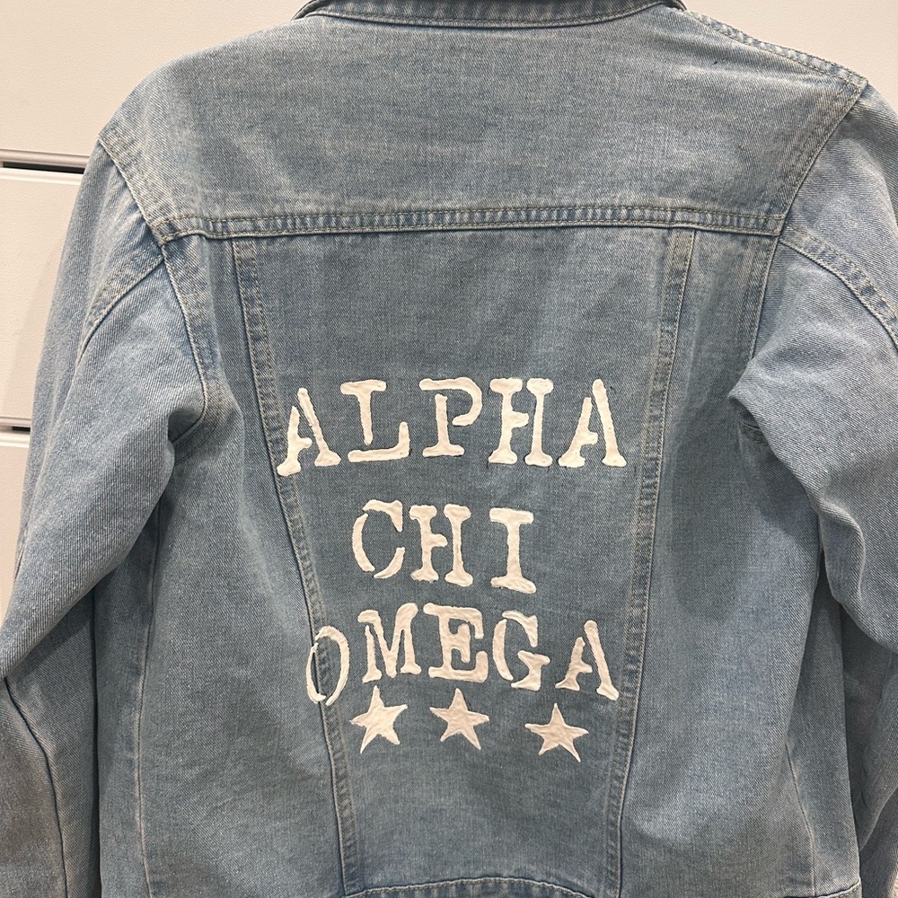 Alpha Chi Omega Denim Jacket